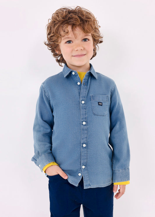 Camisa m/l soft denim