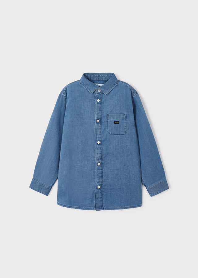 Camisa m/l soft denim